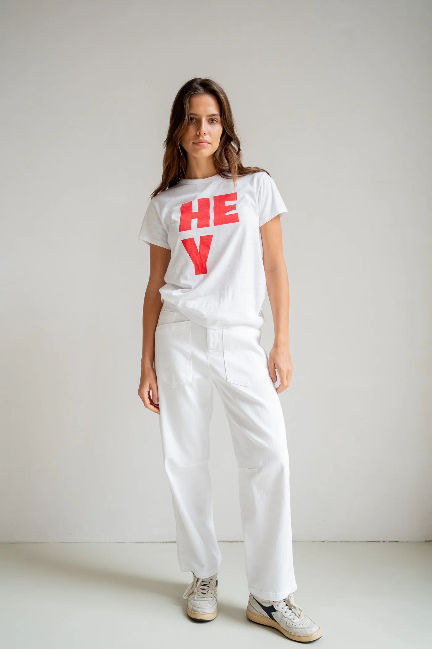 T-Shirt Print white/tomato