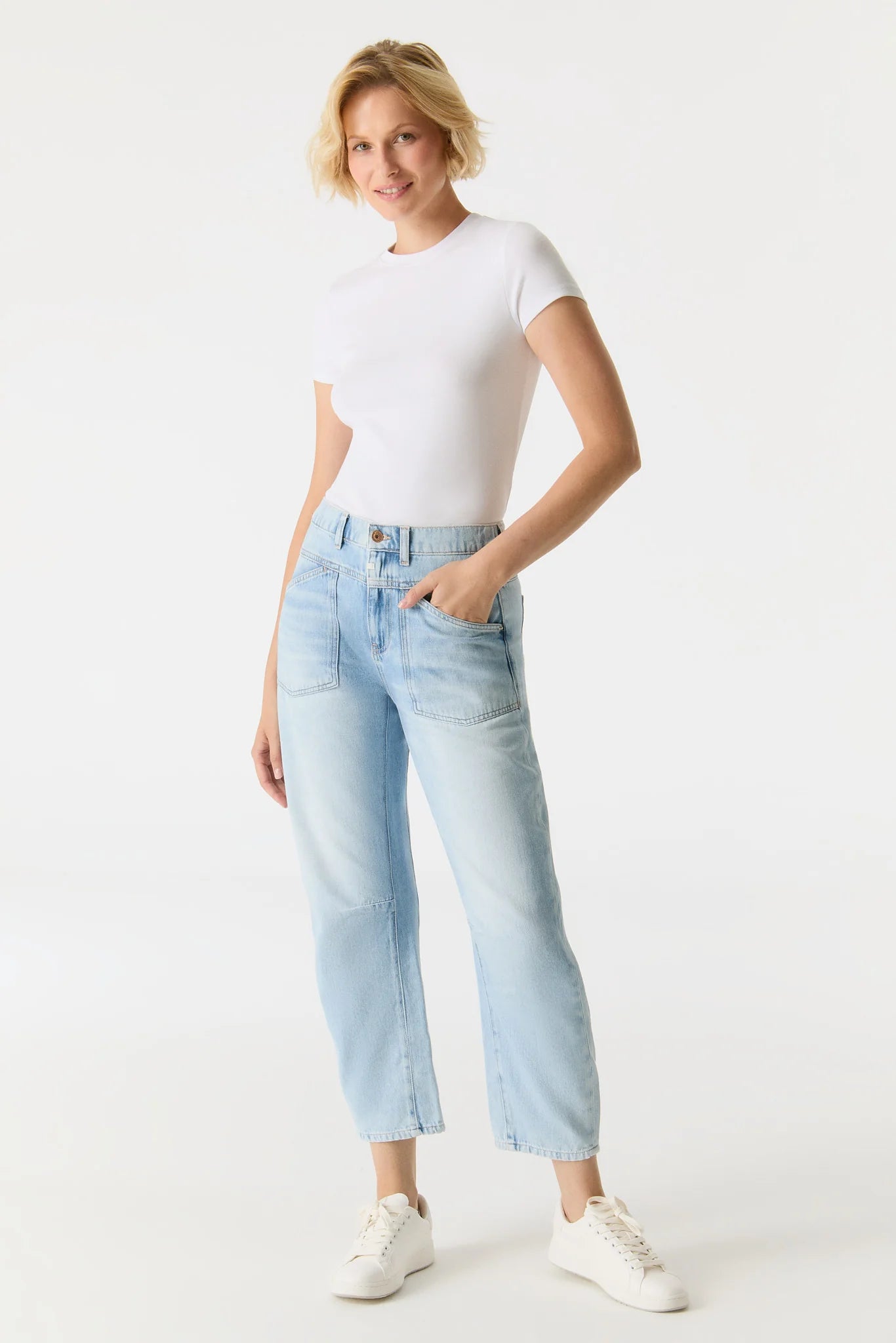 Mid Waist Jeans "Selena" light blue - Dein Lieblingsladen Concept