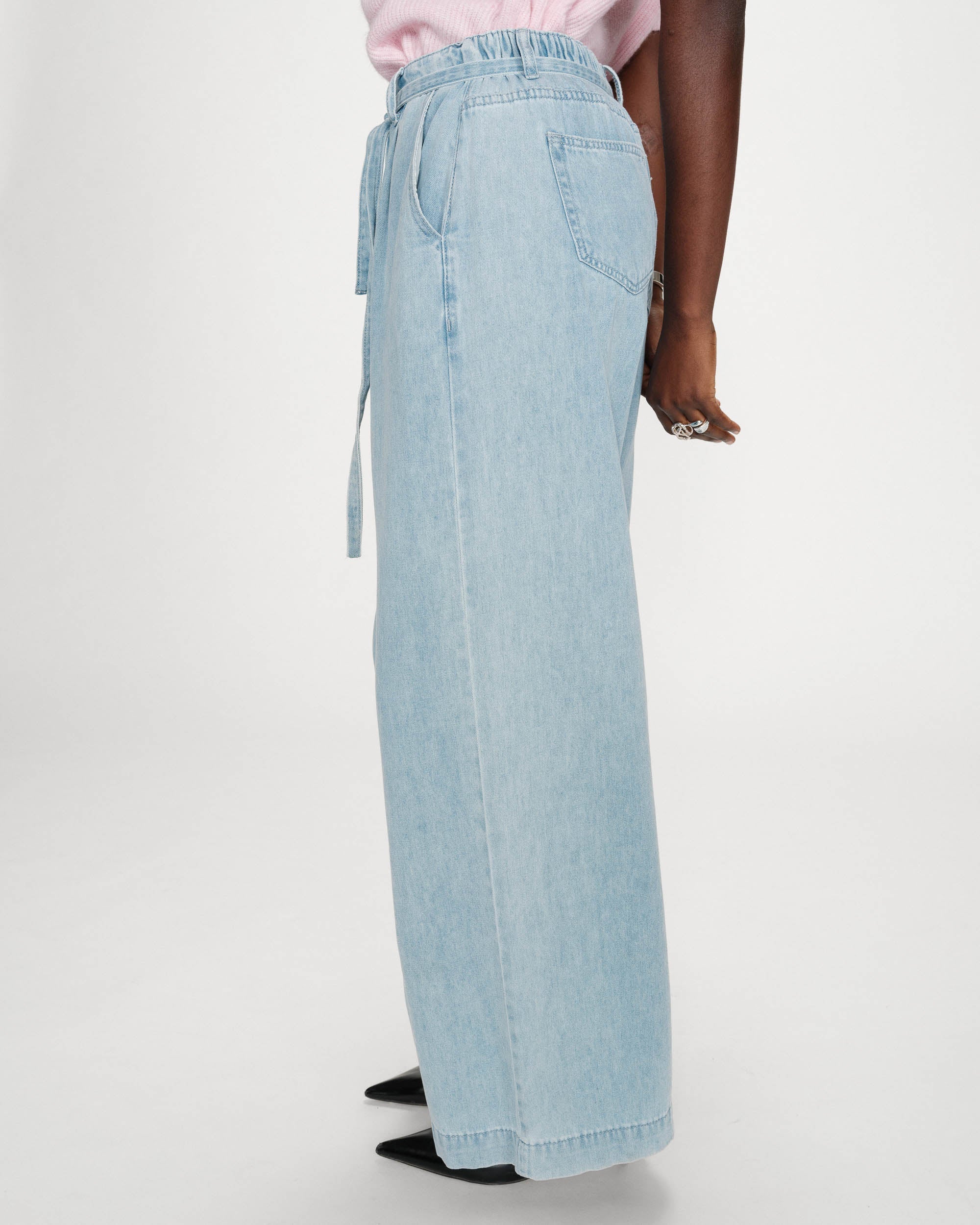 Jeans "Pompon" sky blue