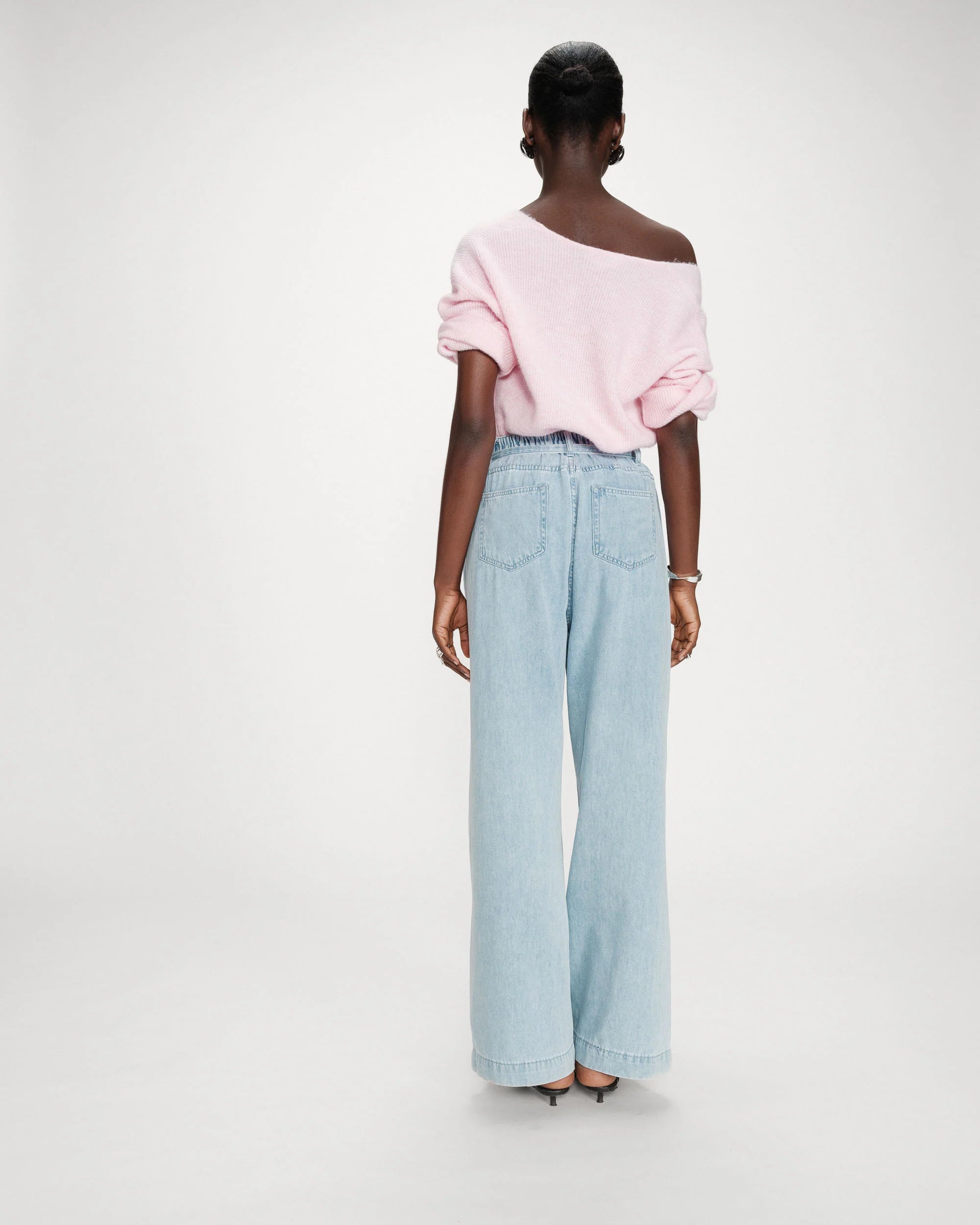 Jeans "Pompon" sky blue