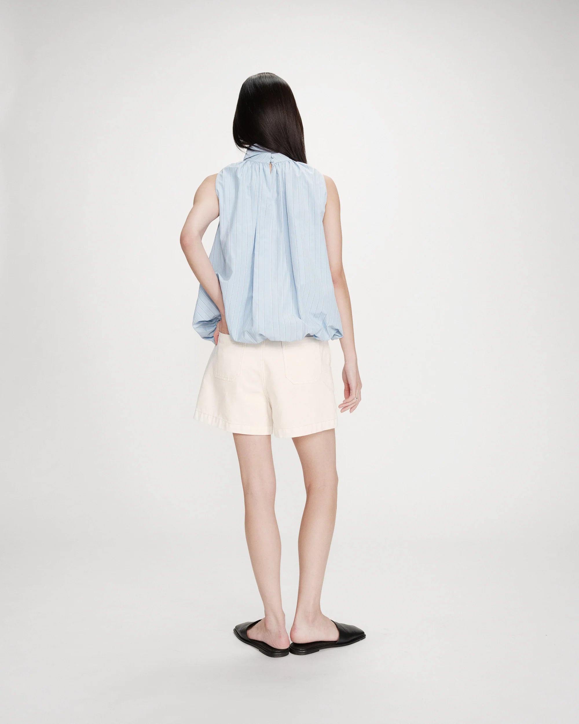 Balloon Top "Vanya" bleuet