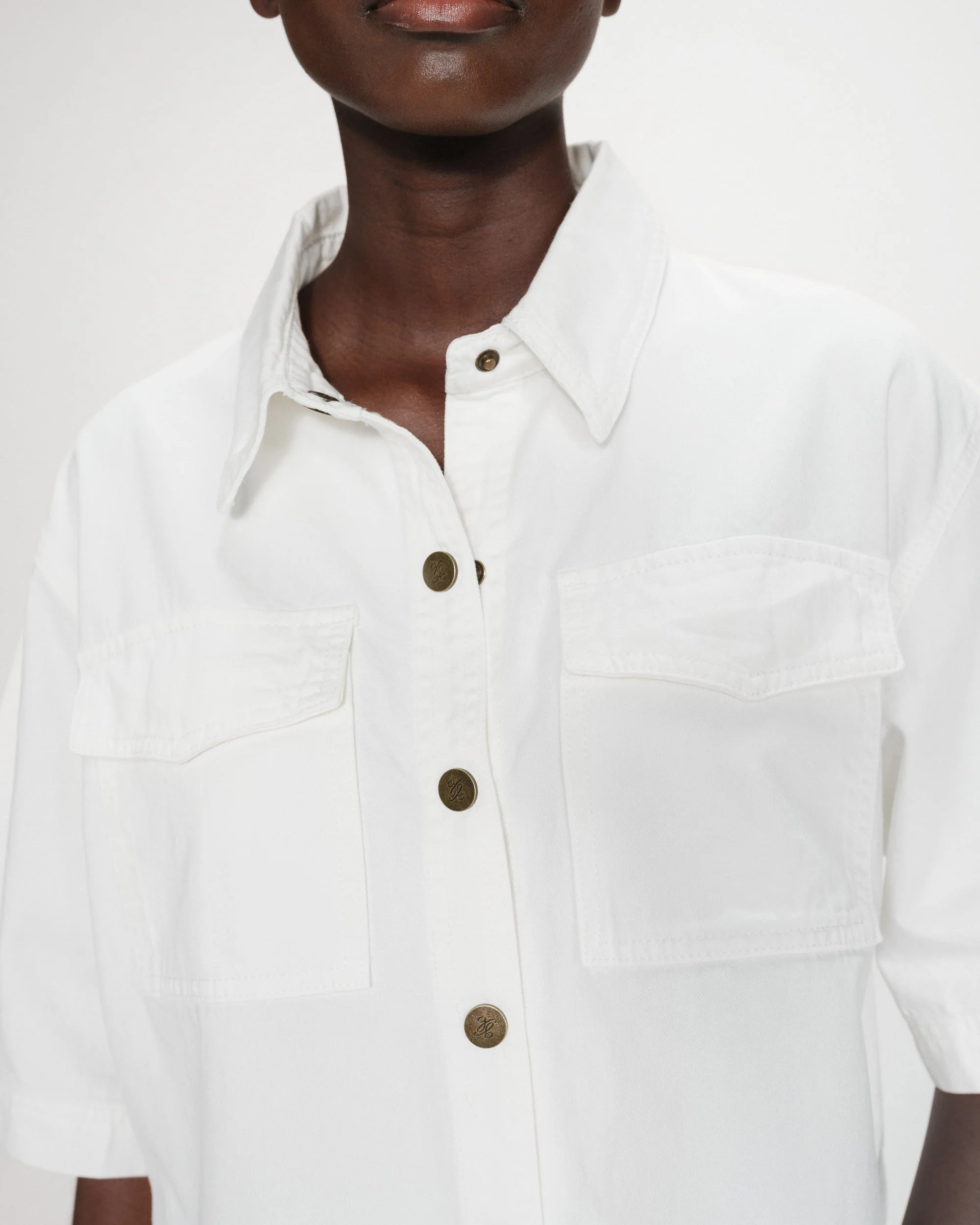 Denim Shirt "Vita" white