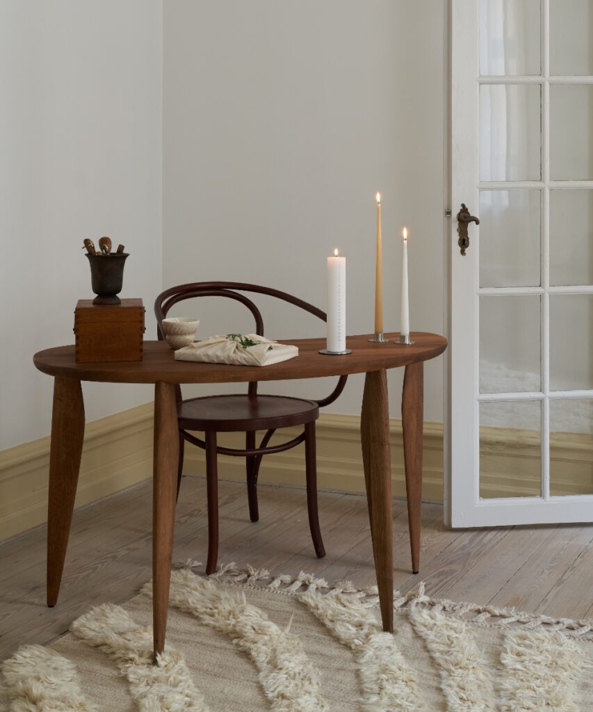 Spitzkerze rosy caramel