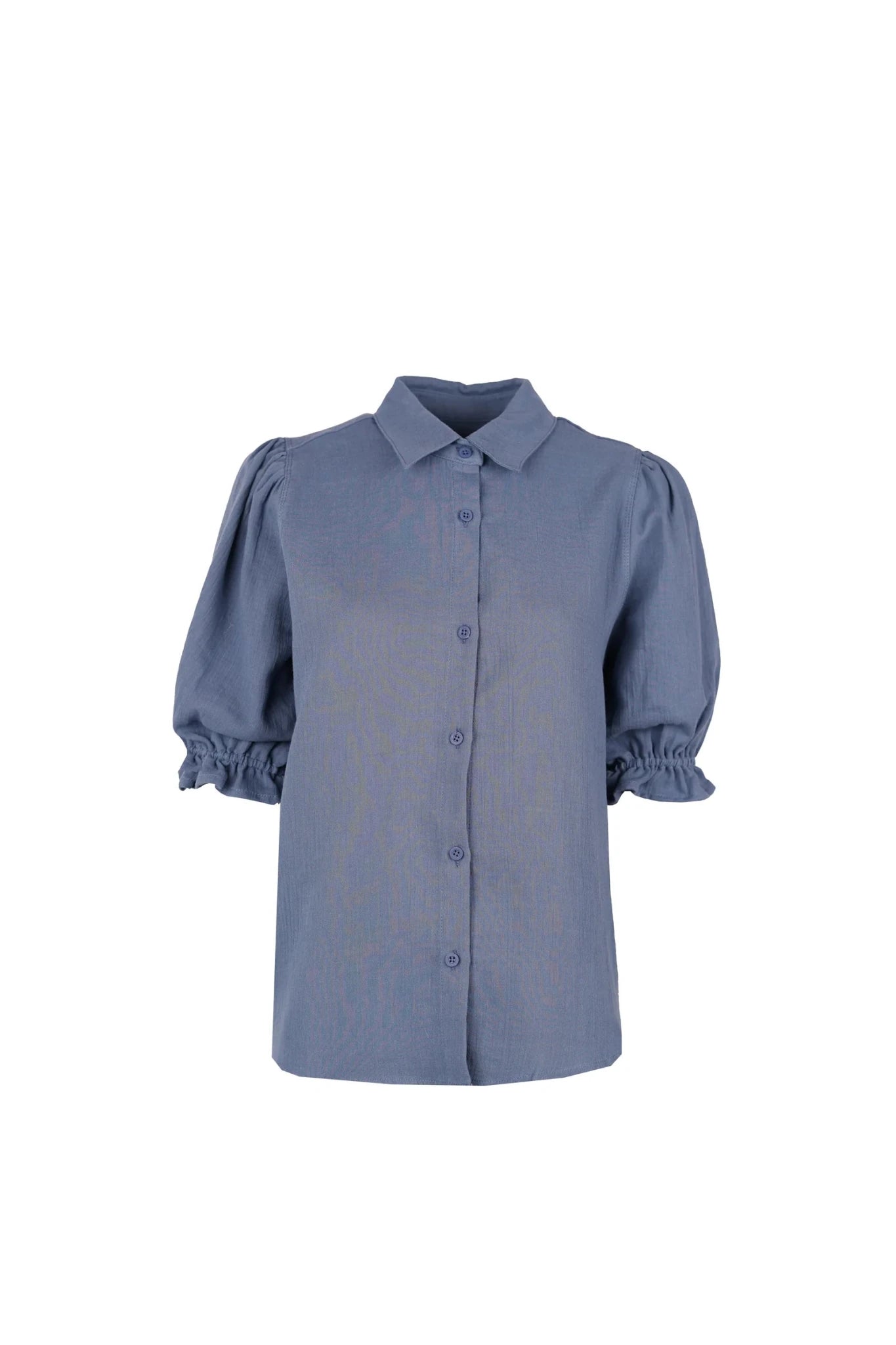 Puff Sleeve Blouse "Sophie" jeans blue - Dein Lieblingsladen Concept
