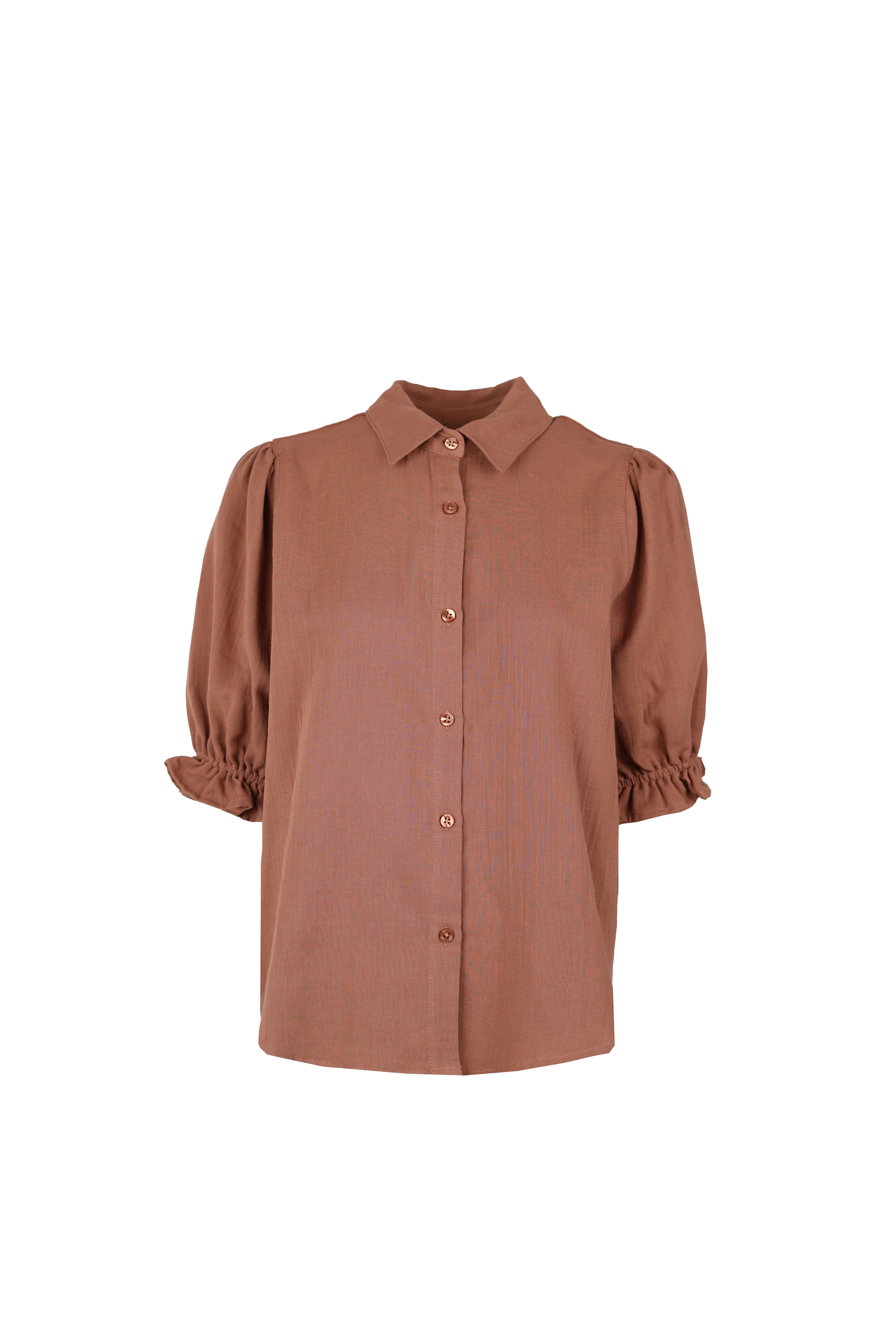 Puff Sleeve Blouse "Sophie"terracotta
