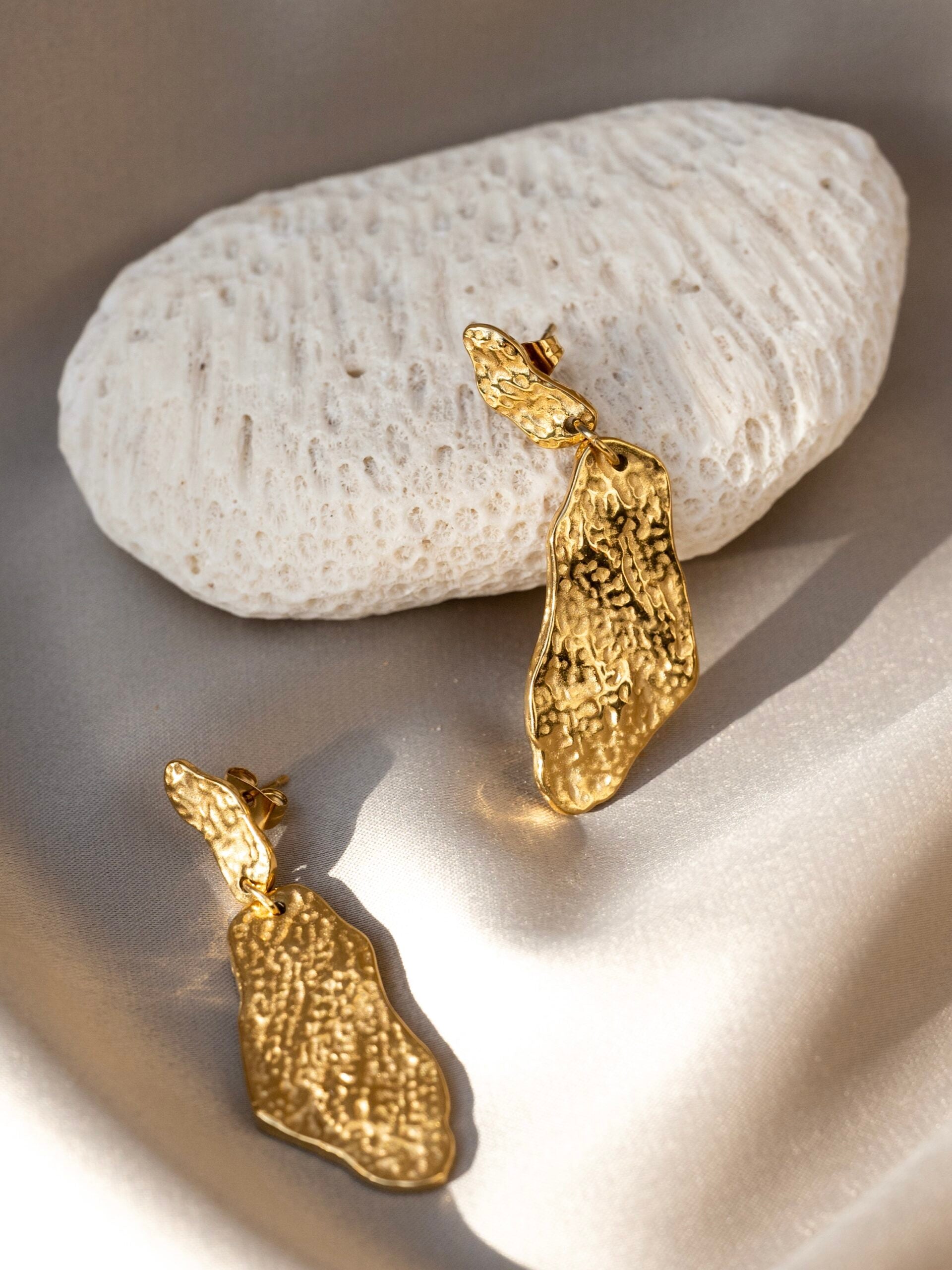 Ohrringe "Organic hammered"