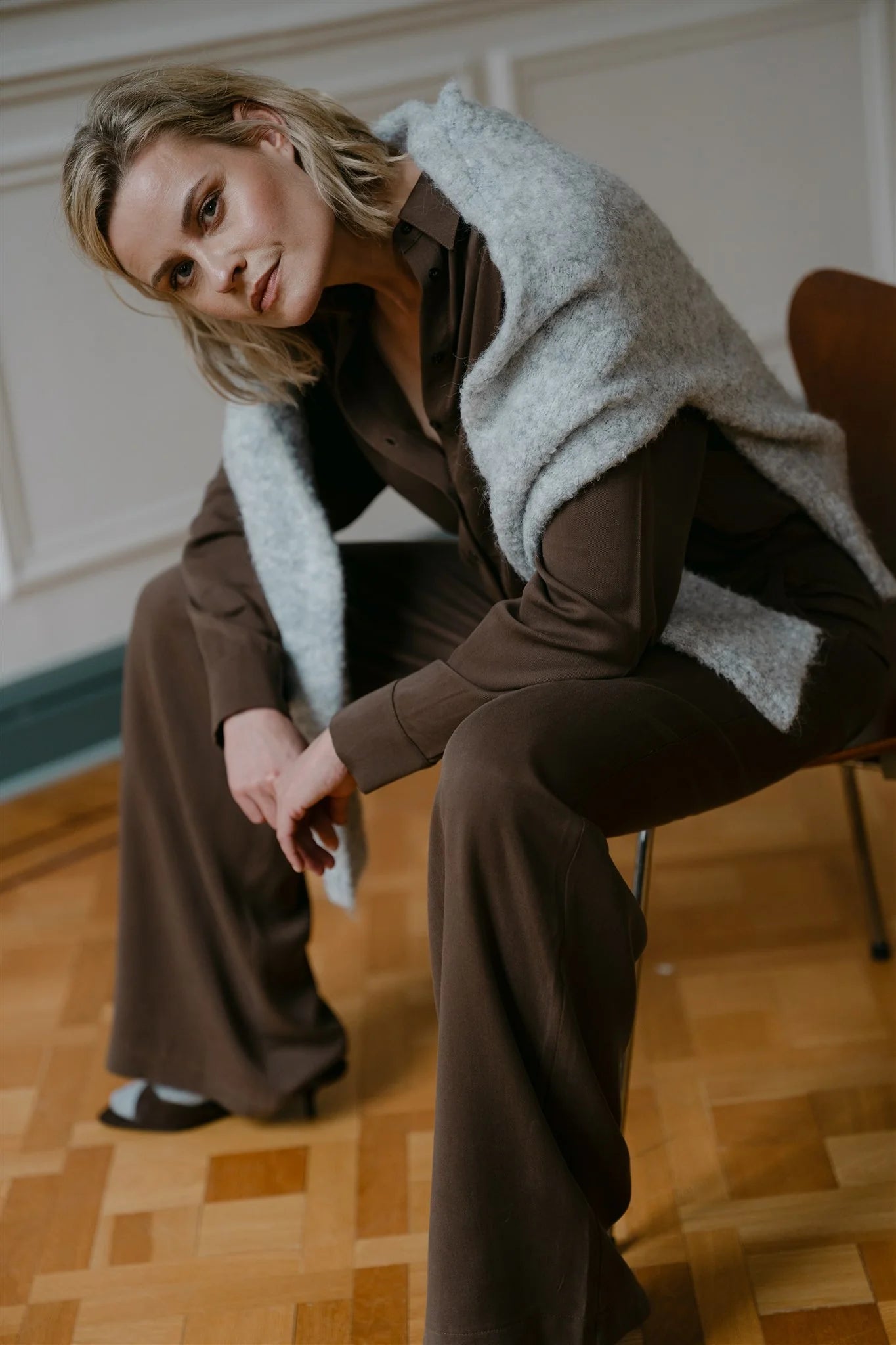 Blouse "NorwayW6" brown