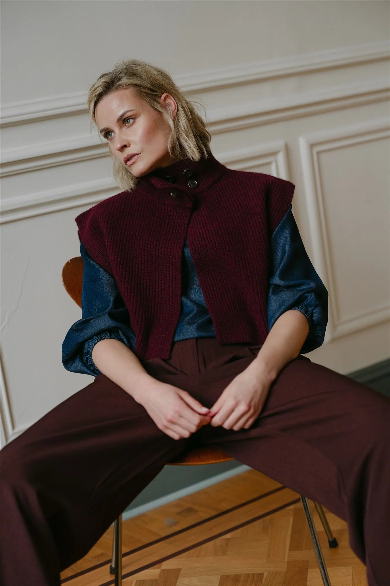 Trousers "LuxW6" burgundy