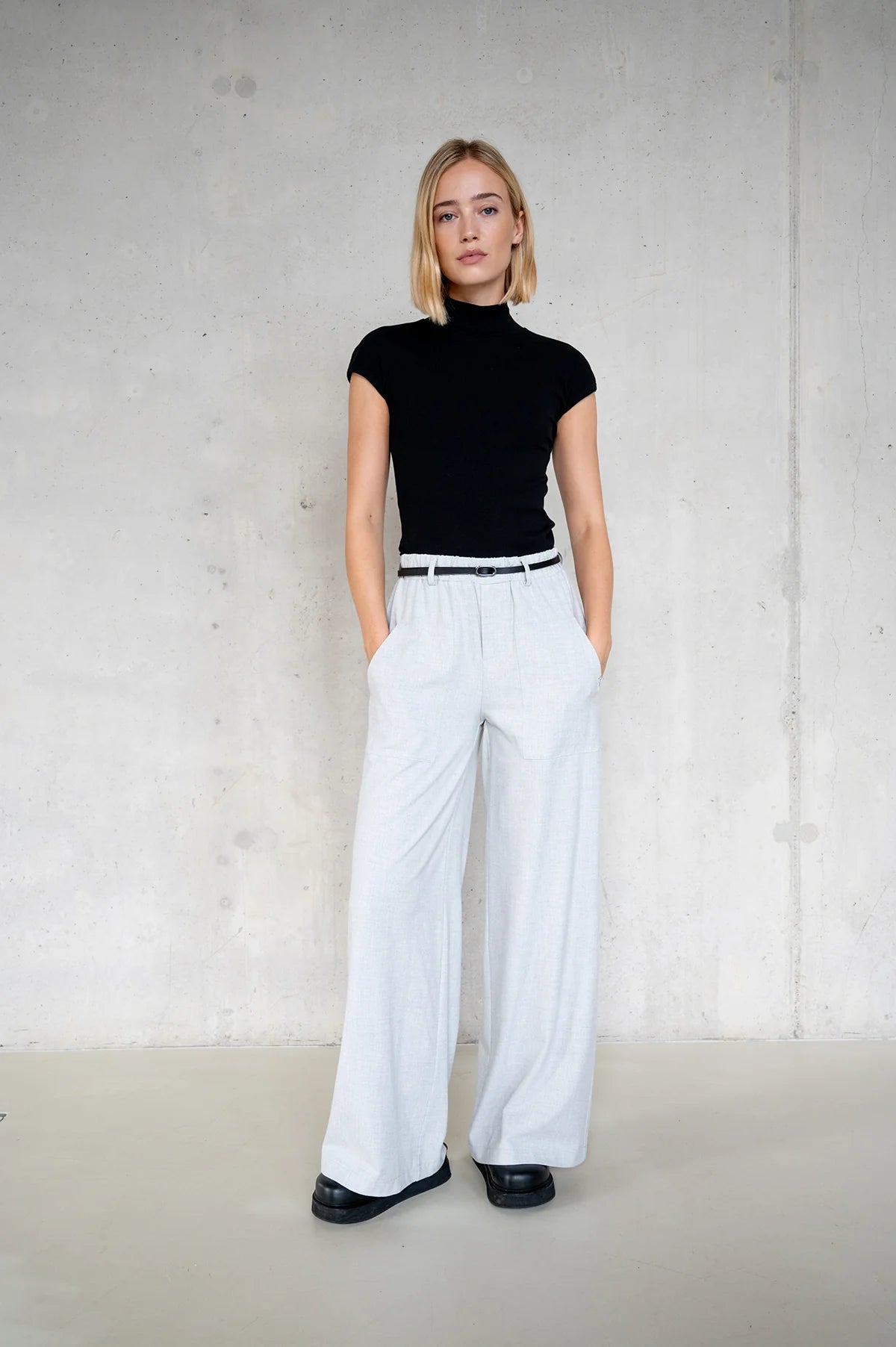 Hose-grey melange