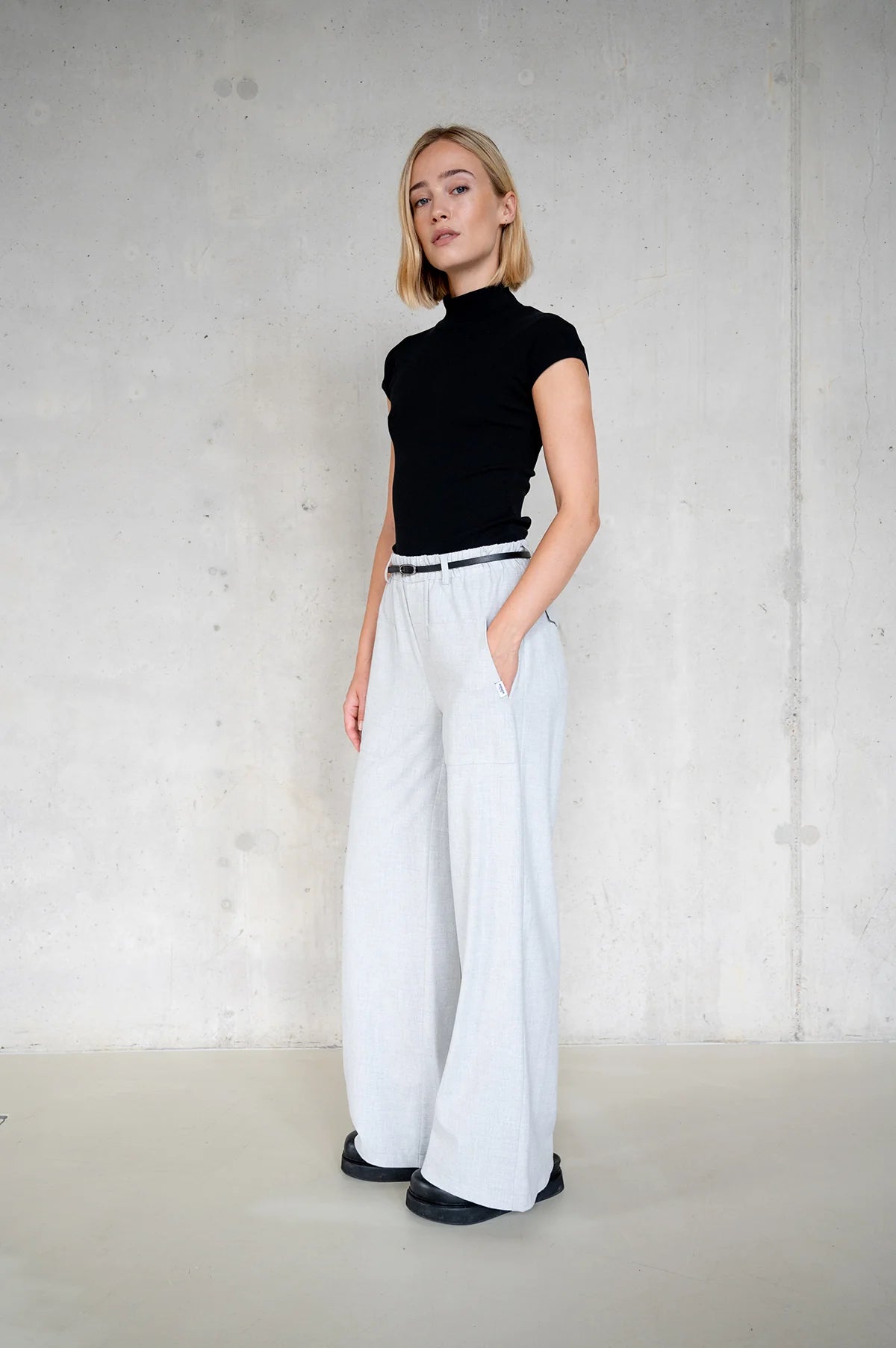 Hose-grey melange