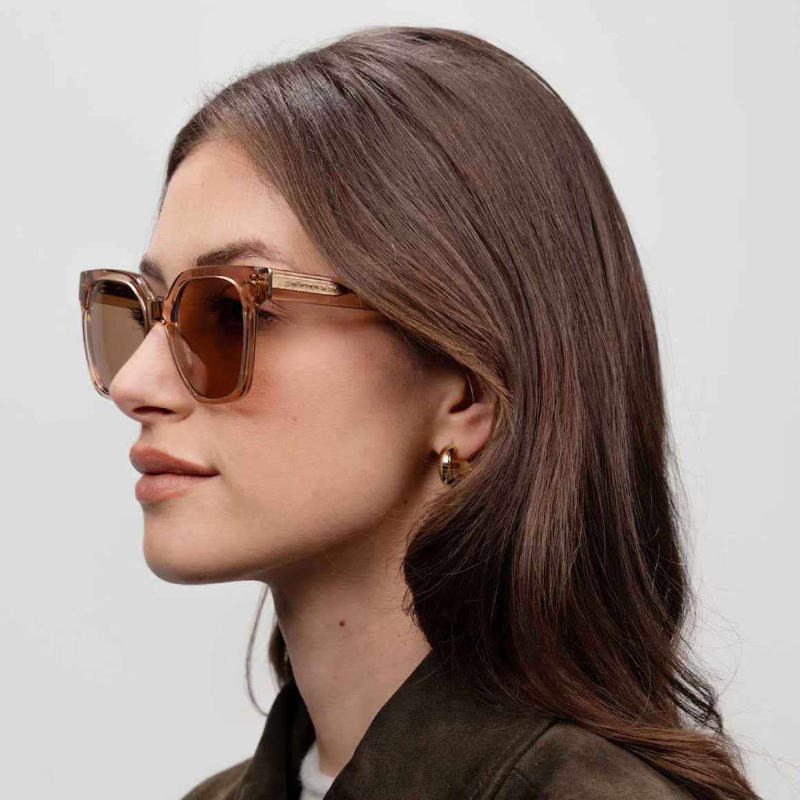 Sonnenbrille „Siena Transparent Hazel Light Brown“