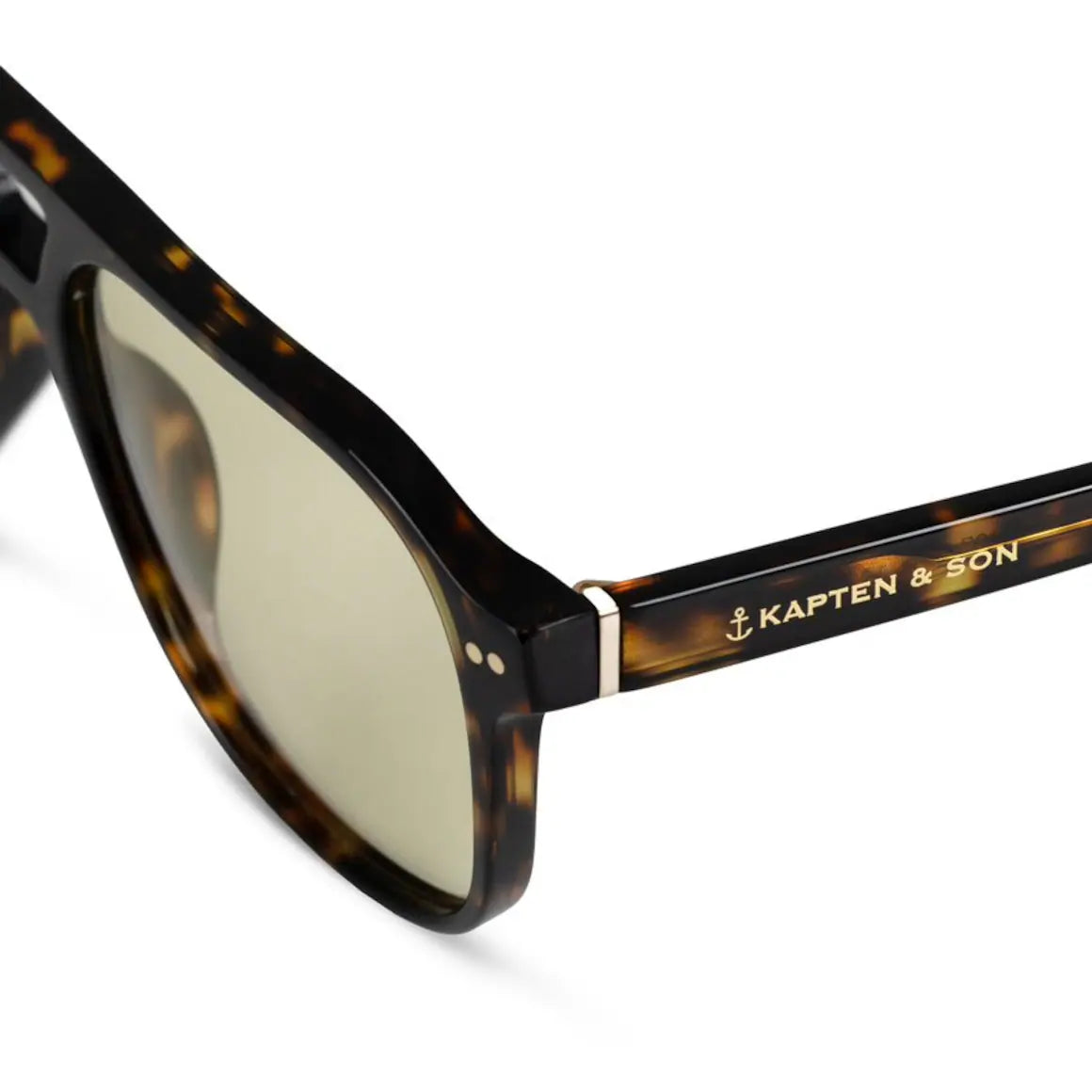 Sonnenbrille „Zurich Oversize dark Tortoise Green“