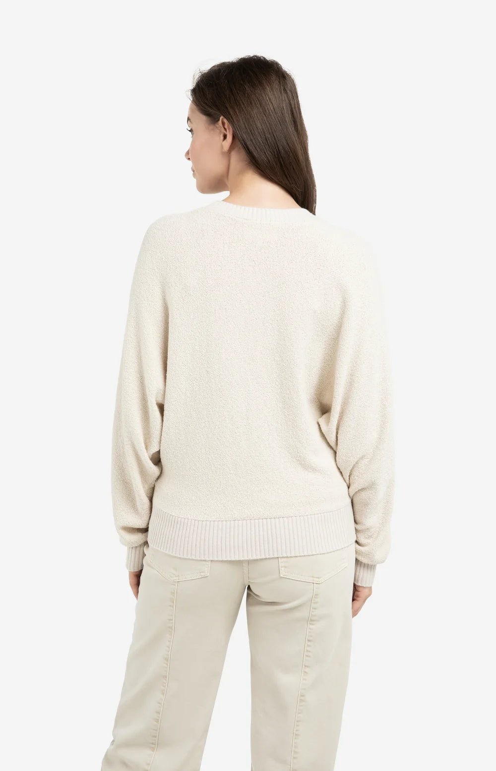 Bouclé - Pullover mit Fledermausärmeln - Dein Lieblingsladen Concept