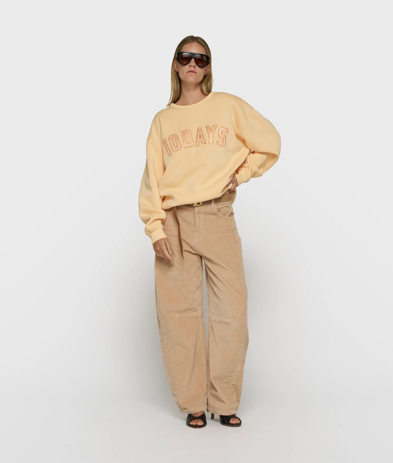 Western Pants Cord grey mango