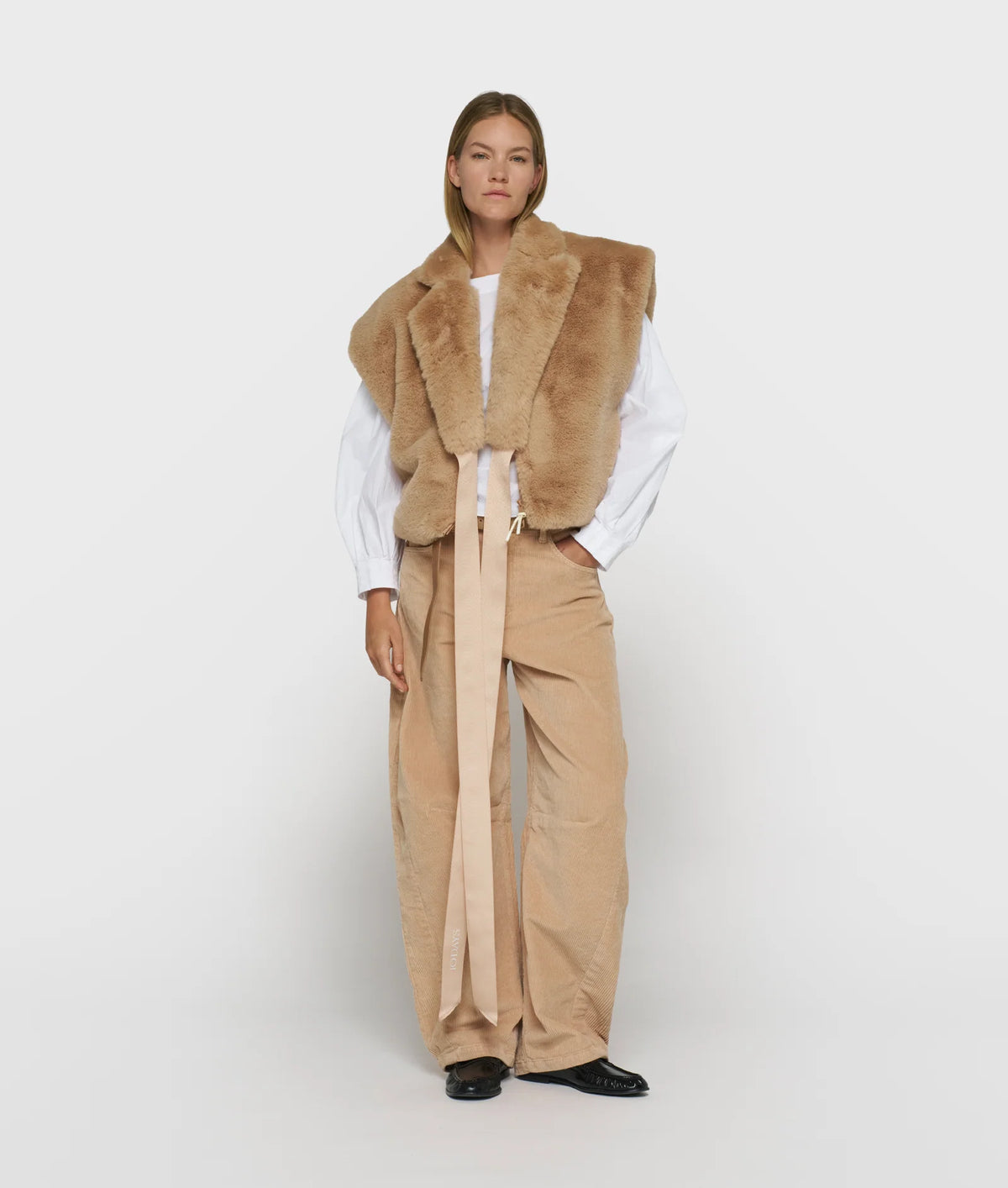 Sleeveless Fluffy Vest