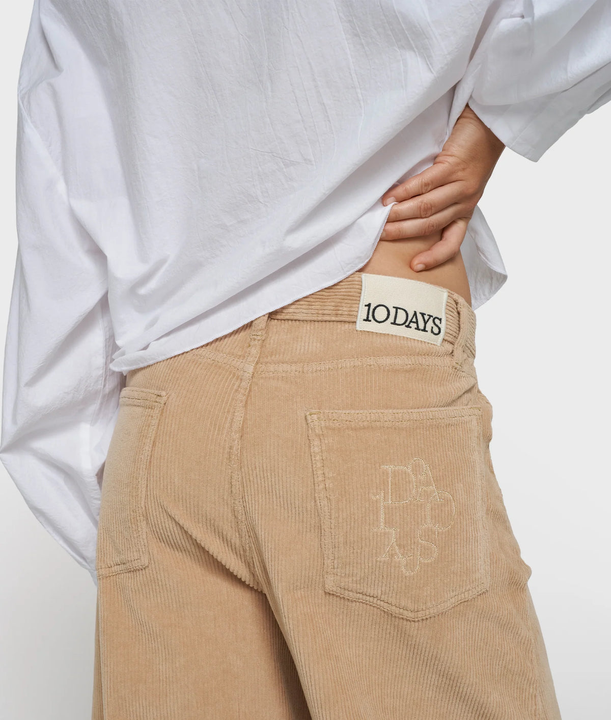 Western Pants Cord grey mango