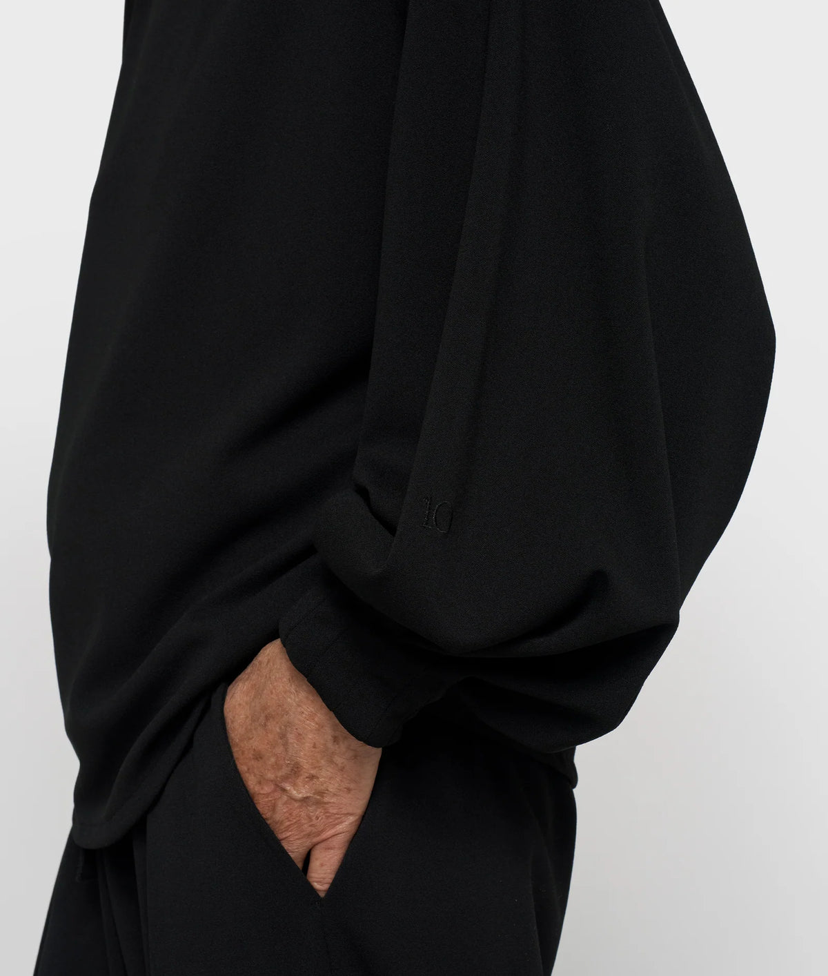 Boatneck Blouse Crepe black