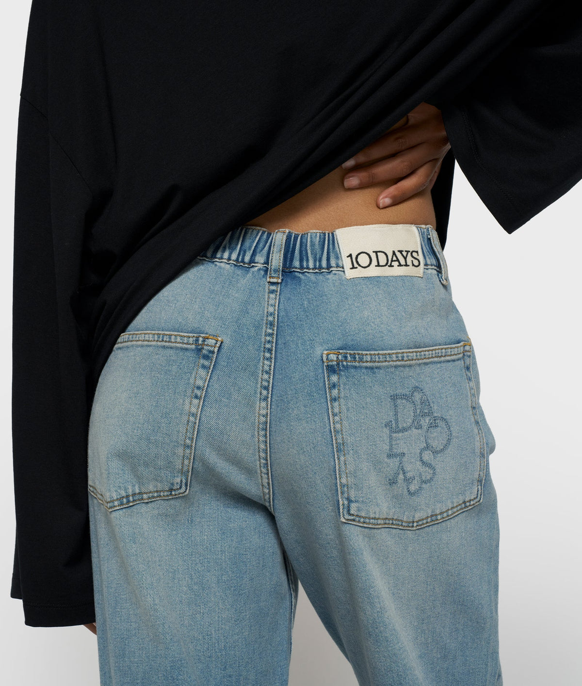 Straight Leg Denim Pants