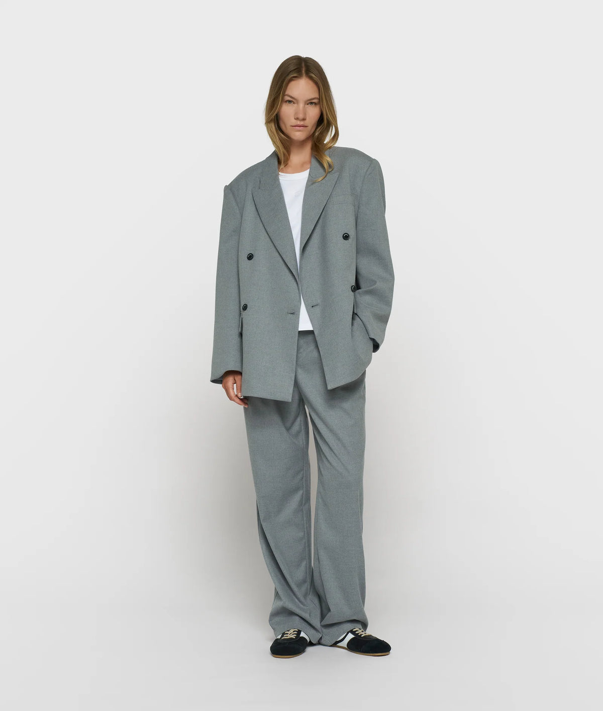 Proud Blazer light grey melee