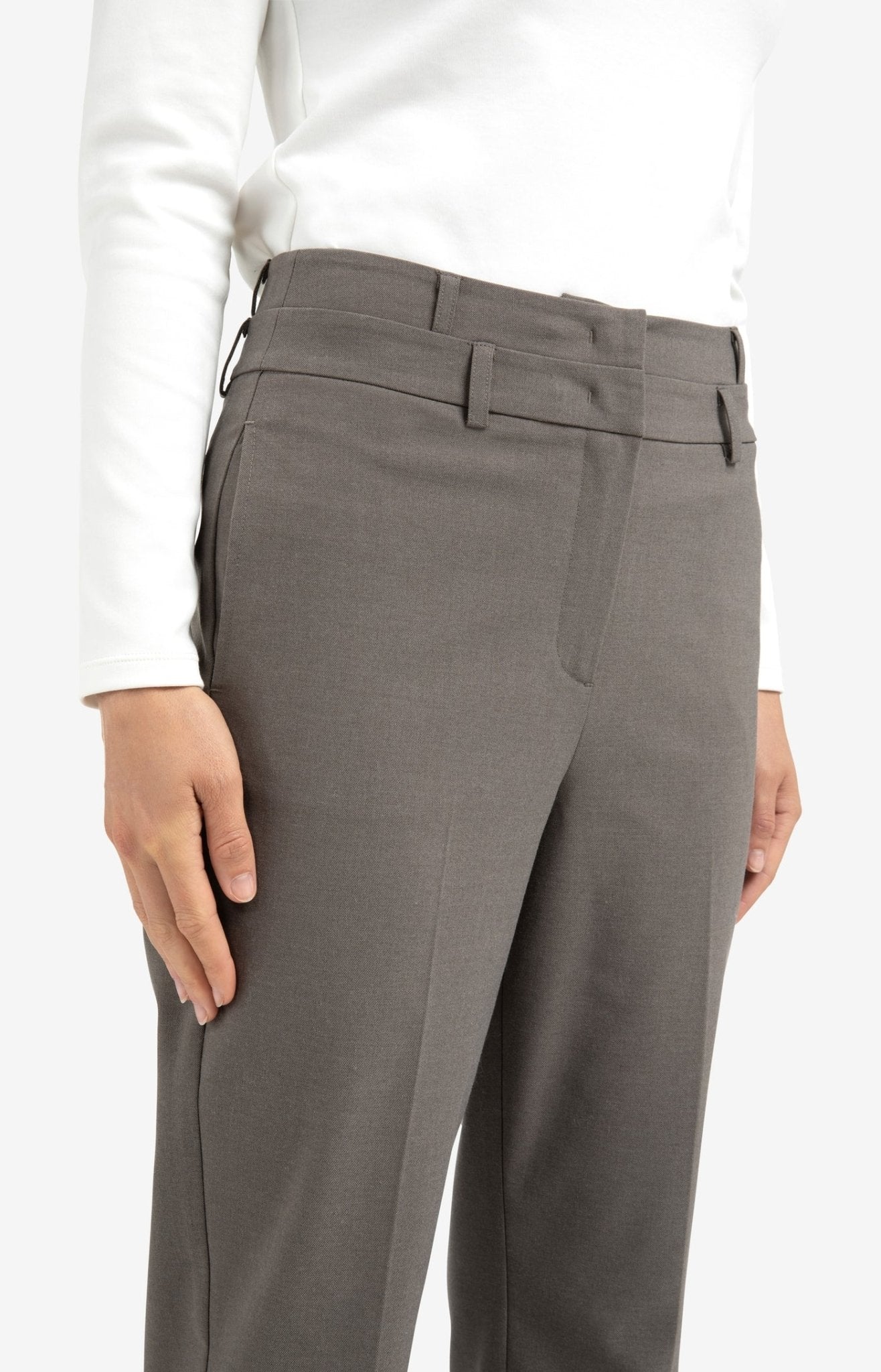 Hose mit hohem doppeltem Bund - Dein Lieblingsladen Concept