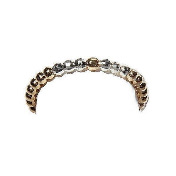Flexring 2mm Diamondlook gold/sparkling silver