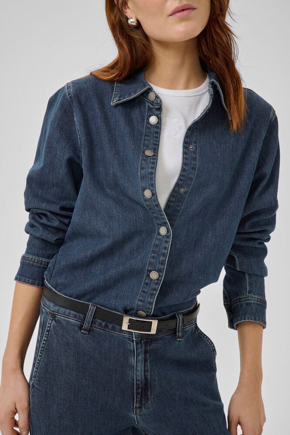 Hemd "MWLinn Sofia" Dark Blue Wash