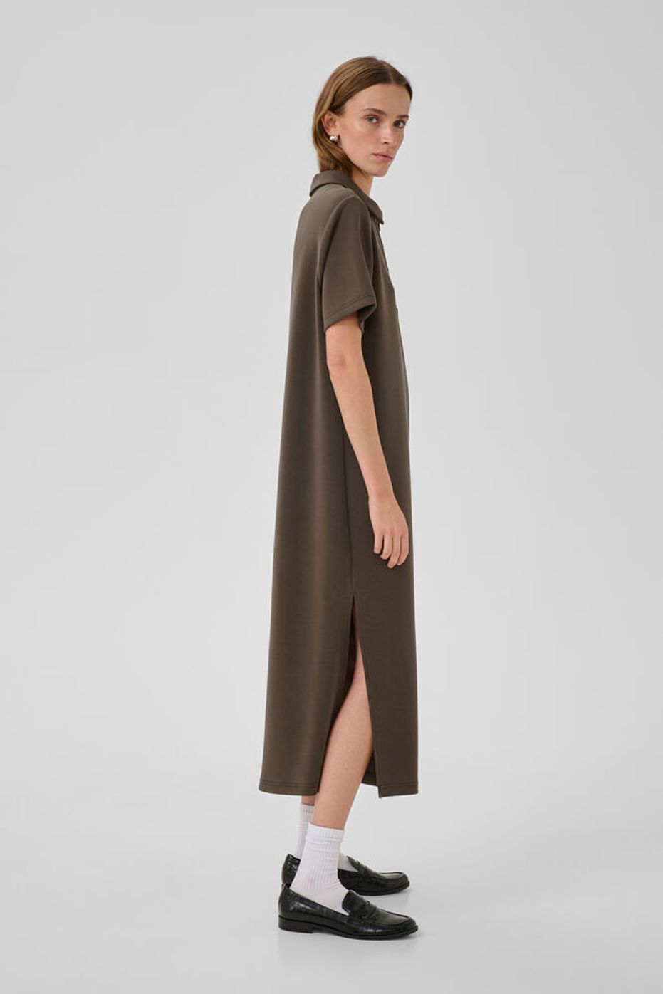 Polo Long Dress "MWHelle" Major Brown