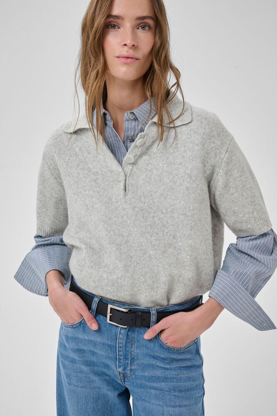 Fine Knit Polo "MWPaloma"