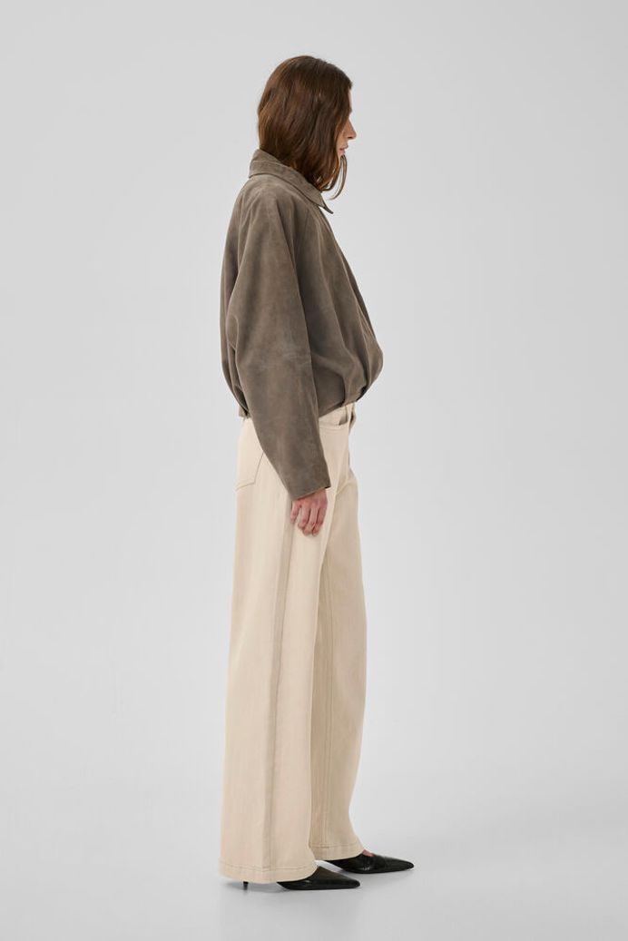 High Wide Jeans "LouisMW" Oatmeal