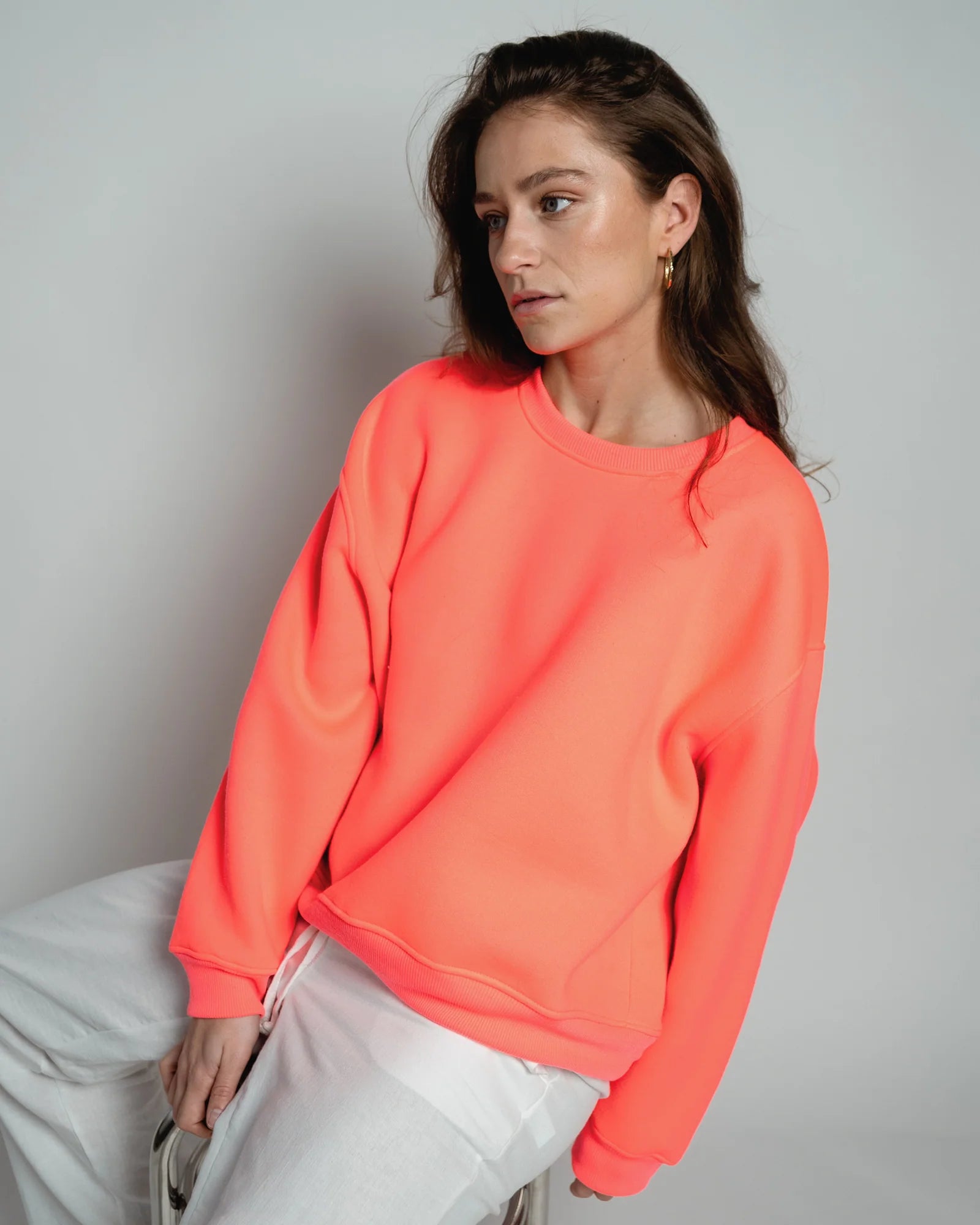 Easy Sweatshirt "Paulina" coral