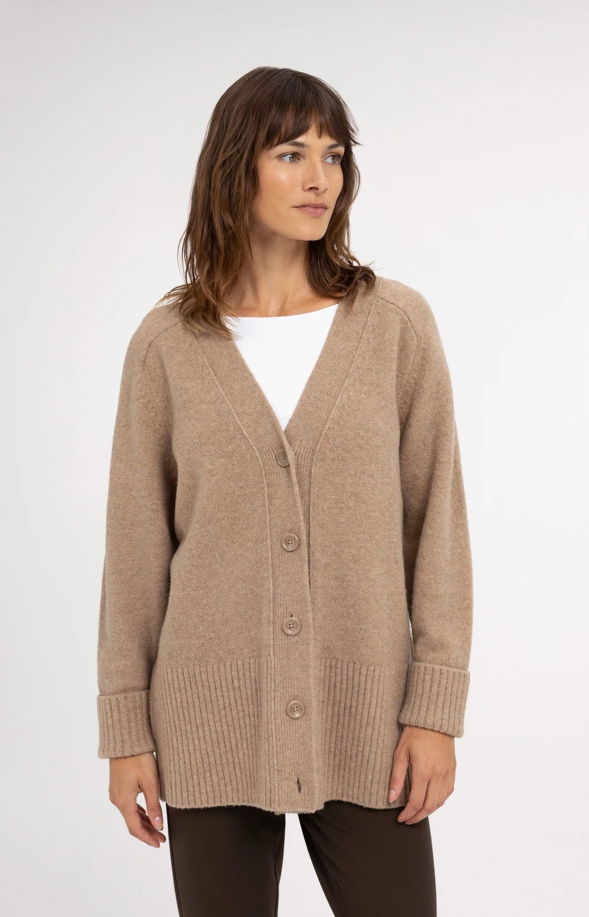 Oversize-Rippstrickcardigan