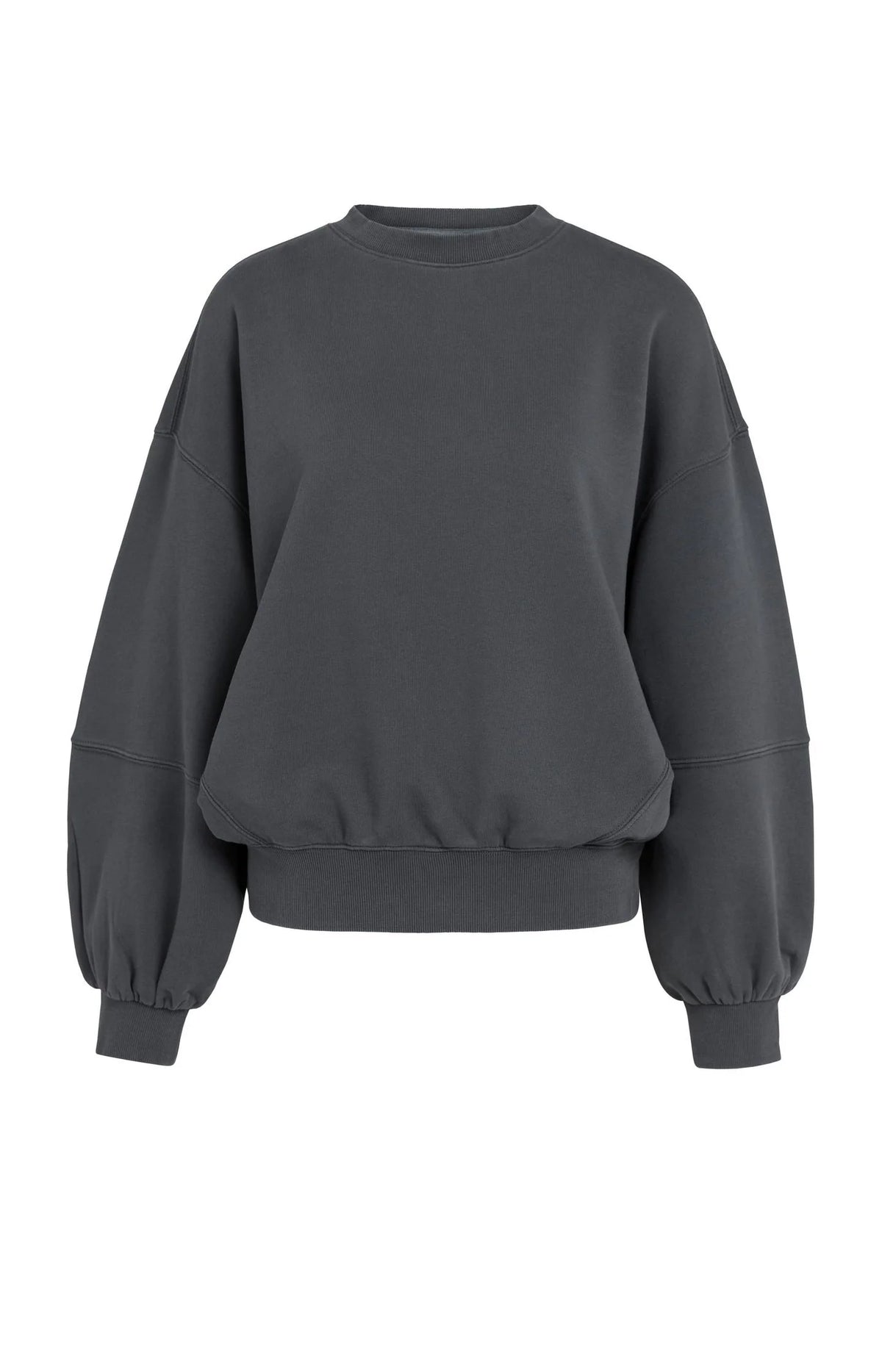 Oversize-Pullover im Washed-Look mit Ballonärmeln