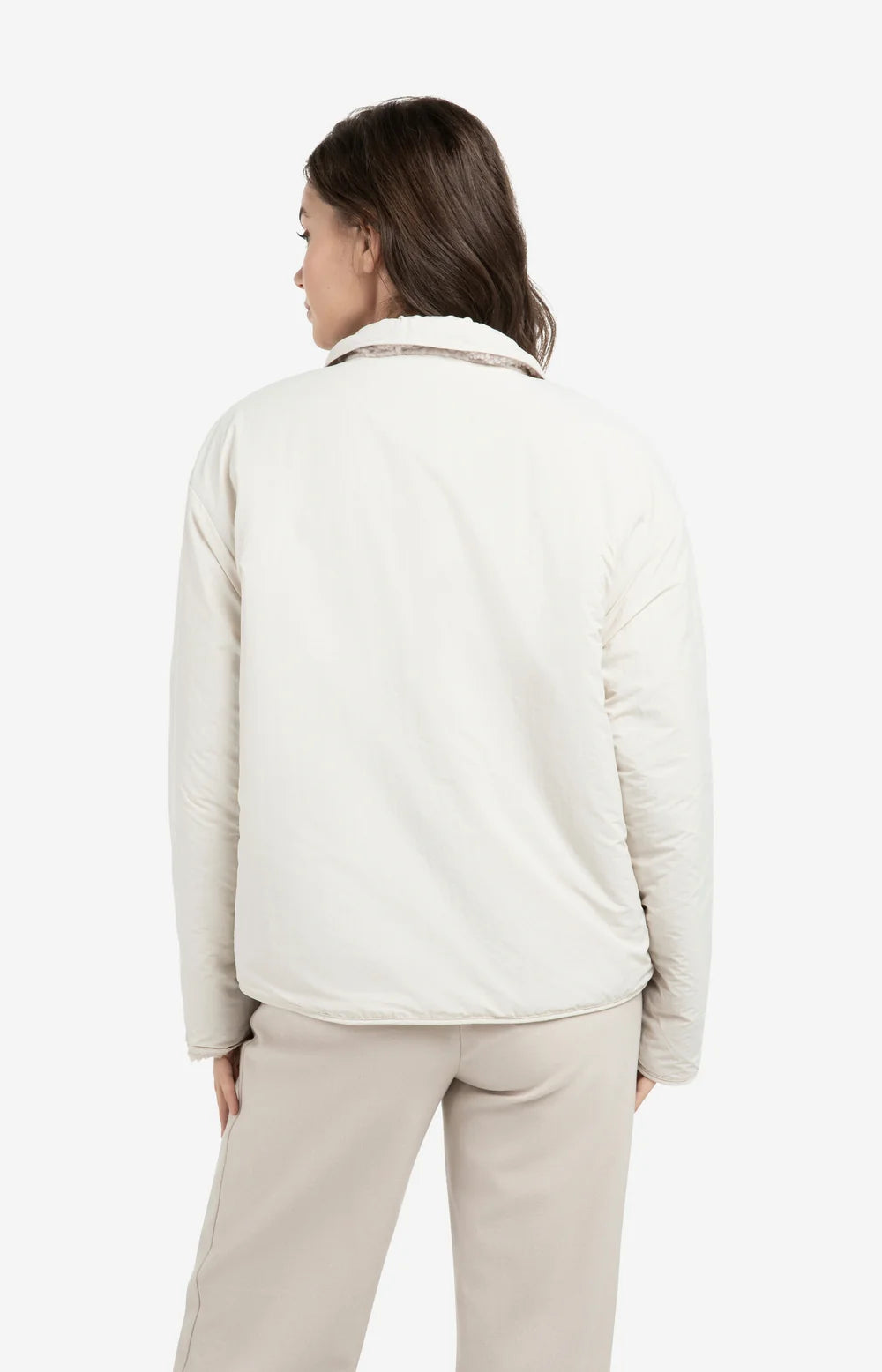 Teddy-Wendejacke mit Nylon-Brusttasche