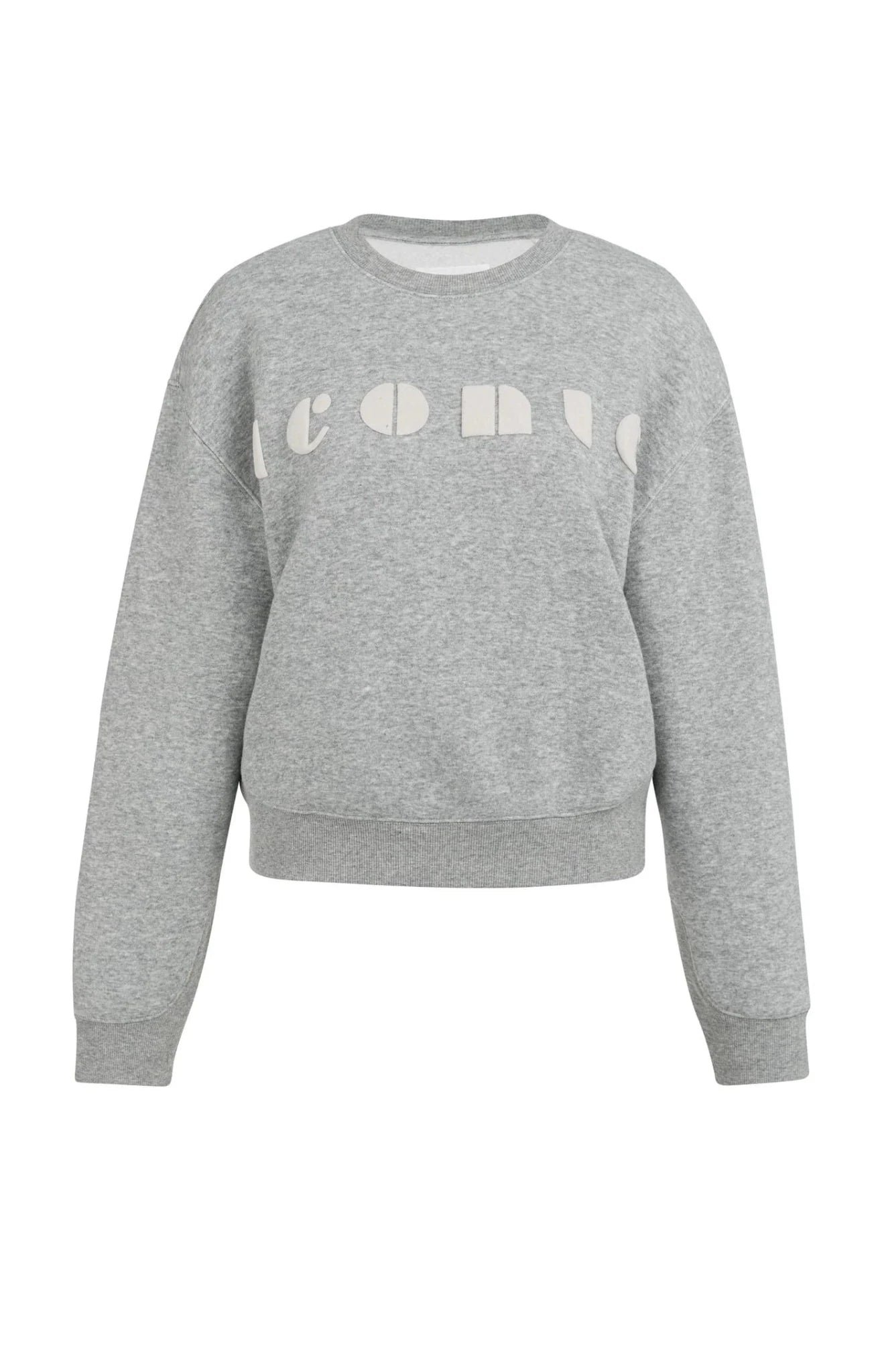 Weicher Pullover mit kunstvoller Aufschrift - iron grey - Dein Lieblingsladen Concept