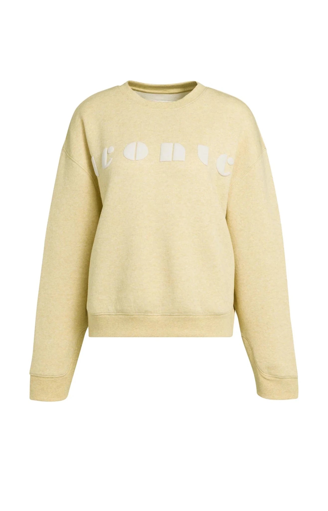 Weicher Pullover mit kunstvoller Aufschrift - reed yellow - Dein Lieblingsladen Concept