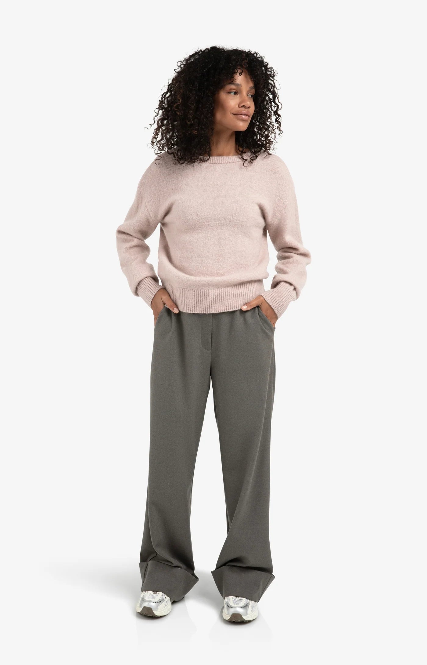 Weicher Pullover mit V-Ausschnitt