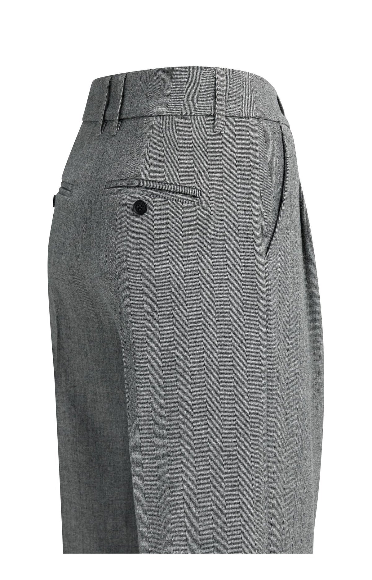 Weiche gewebte Hose mit weitem Bein