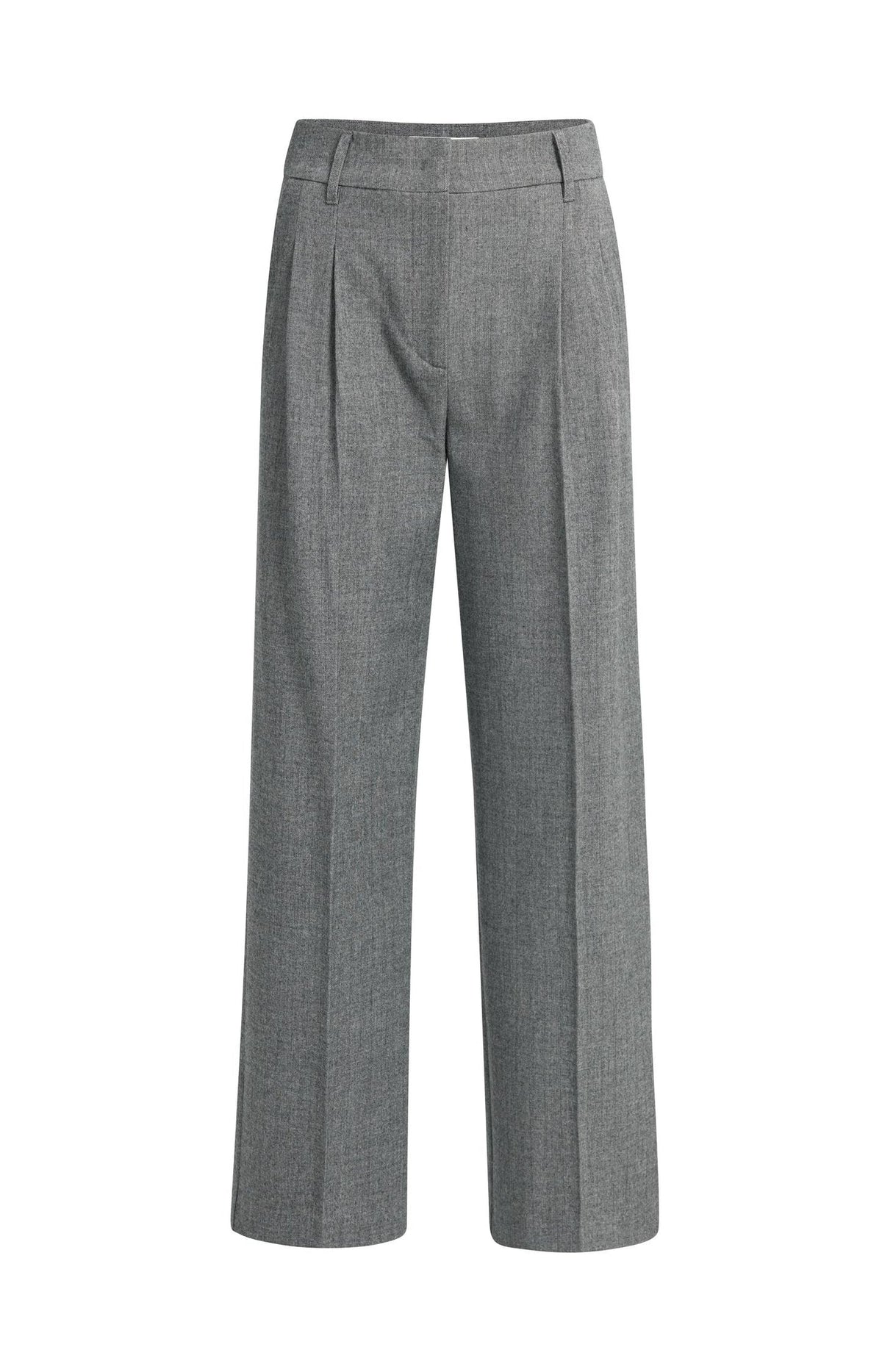 Weiche gewebte Hose mit weitem Bein
