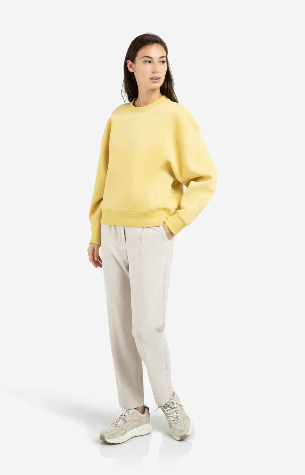 Pullover aus robustem Stoff mit Washed-Look