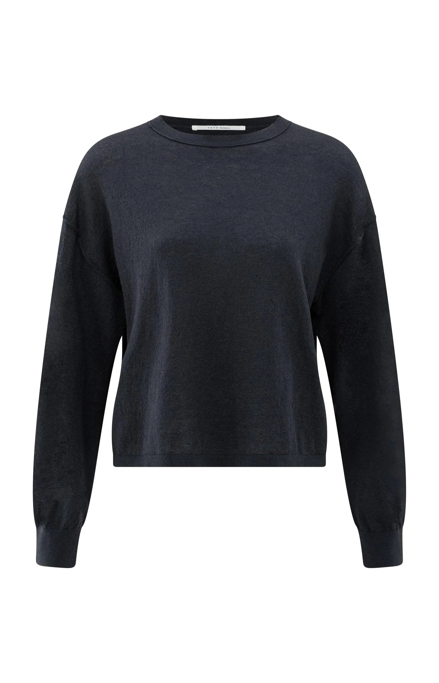 Strukturierter Strickpullover mit Rundhalsausschnitt