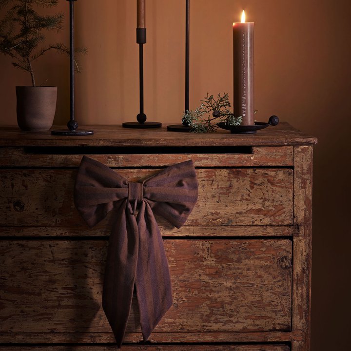 Schleife "Bow Xmas-L"-brown