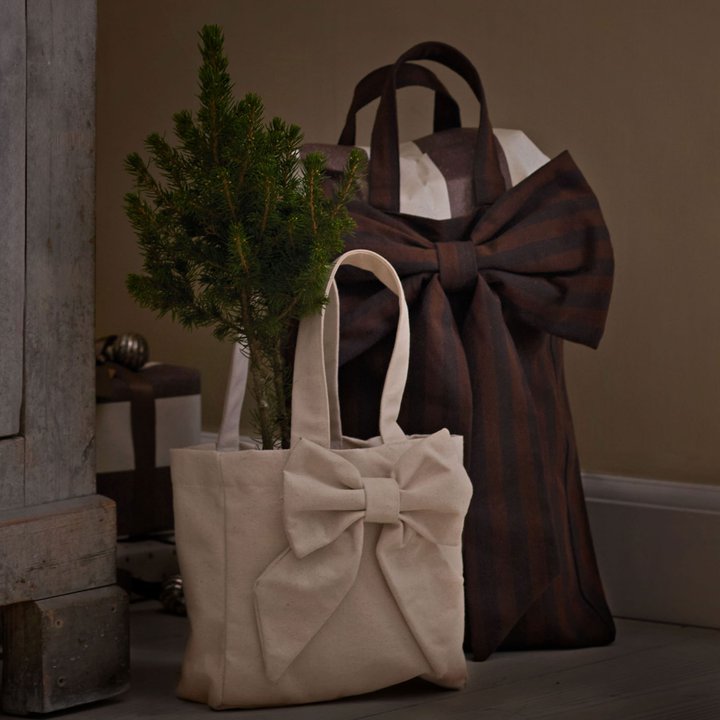 Geschenktasche "Bow-mini"-cream