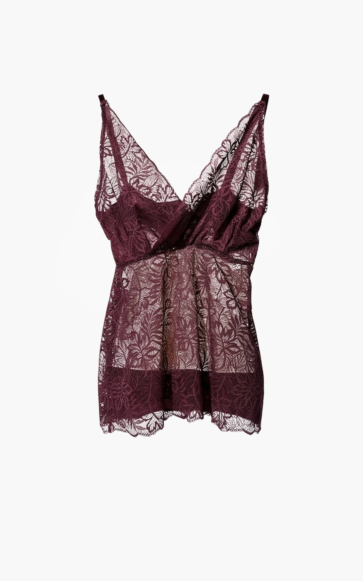 Lace Top "VivianW6" burgundy