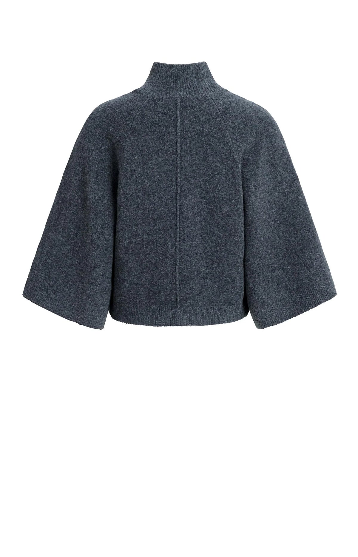 Pullover mit weiten Ärmeln und hohem Kragen